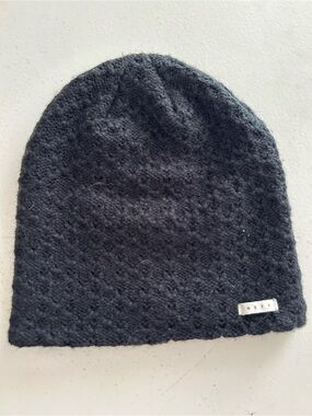 Neff Black Textured Knit Slouch Beanie